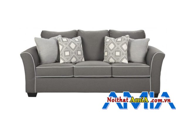 Sofa tân cổ điển dạng văng nỉ AmiA Sofa văng da thiết kế tân cổ điển AmiA SFD2205