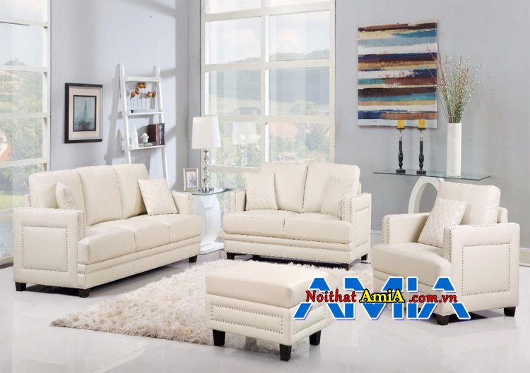 sofa văn phòng màu trắng AmiA SF1992226