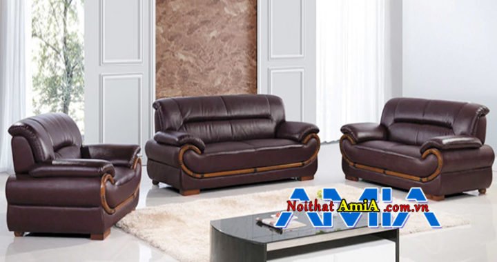 ghế sofa văn phòng giám đốc màu nâu AmiA SF1992229