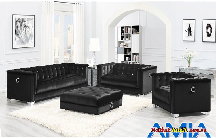 Tường màu gì nên chọn sofa màu đen