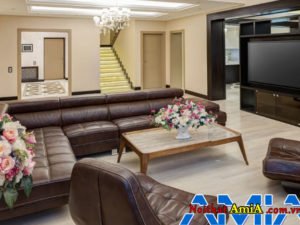 Hình ảnh bộ sofa chữ l biệt thự đẹp sang