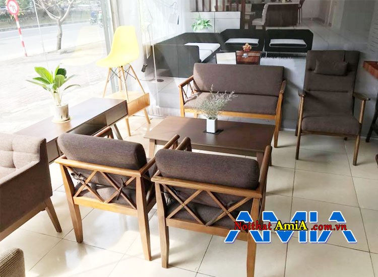 chọn sofa nỉ đẹp giá rẻ cho quán Cafe