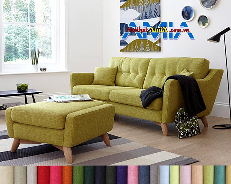 AmiA hướng dẫn cách phối màu sofa nỉ cho phòng khách đẹp hài hòa