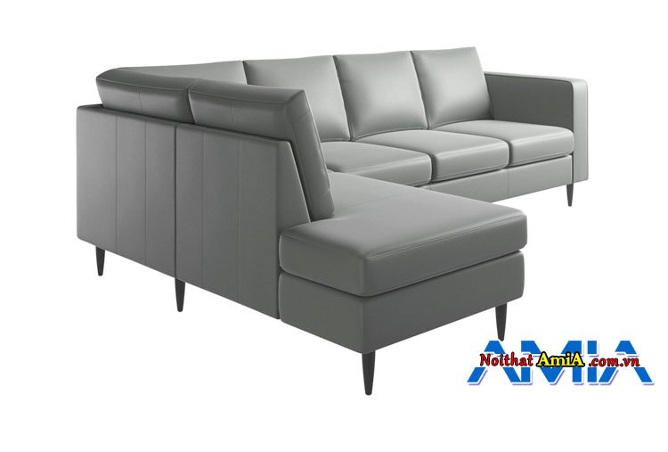 Mẫu ghế sofa da chữ l đẹp hiện đại