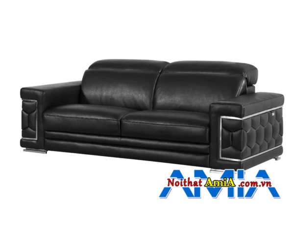 AmiA bán Sofa da nhỏ gọn màu đen AmiA SFD1992188