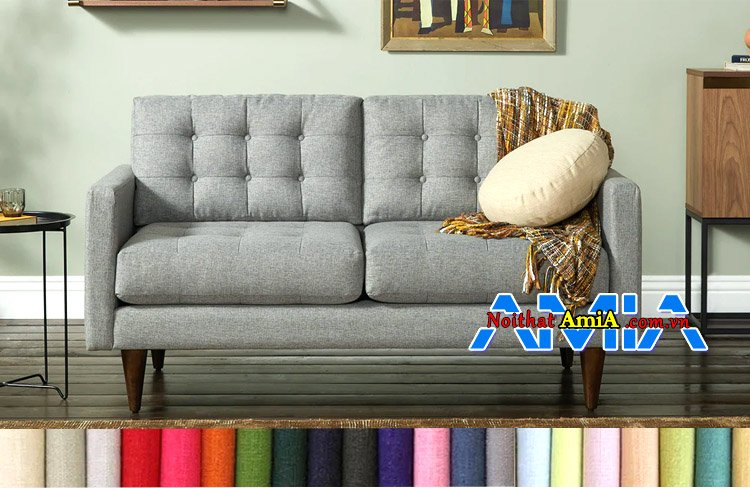 Ghế sofa nỉ hiện đại phòng khách nhỏ