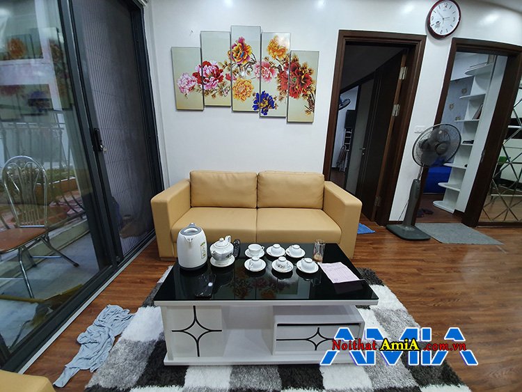 bàn ghế sofa văng chung cư đẹp