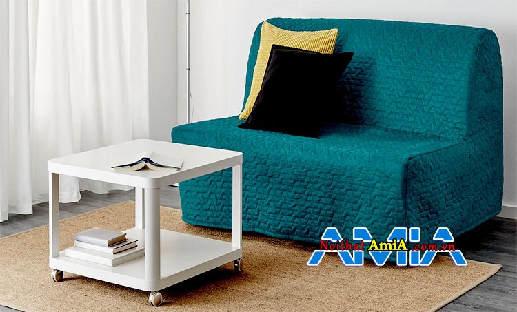 bàn trà vuông kết hợp sofa mini