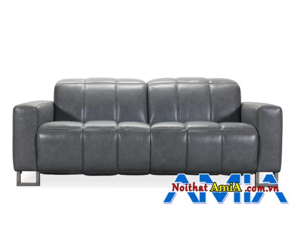 Ghế sofa da đơn giản thiết kế tựa gập