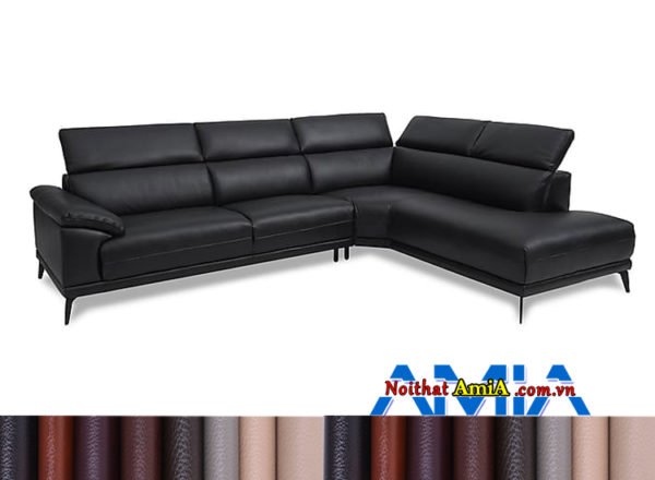 Sofa da góc đẹp cho chung cư