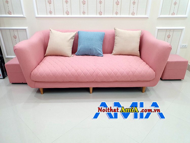 Mẫu sofa giá rẻ văng Hồng giá 6 triệu