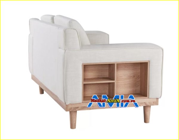 Hình ảnh ghế sofa vải nỉ cho phòng khách nhỏ góc nghiêng