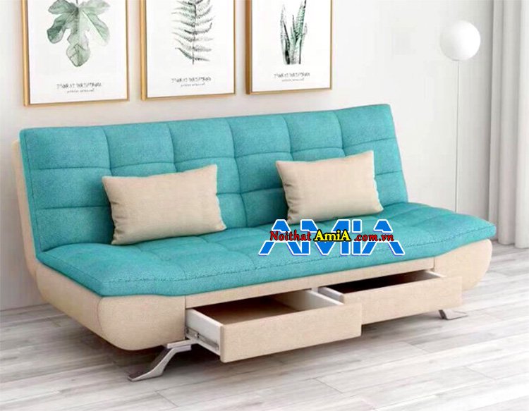 Hình ảnh ghế sofa bed nhỏ mini có hộc tủ đẹp