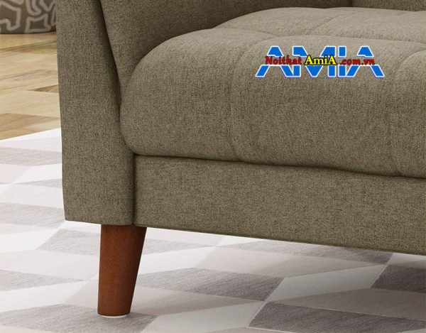 ảnh chân ghế sofa đơn nỉ màu xám đẹp