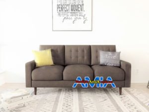 Hình ảnh ghế sofa nỉ cho phòng khách nhỏ kích thước 2m1