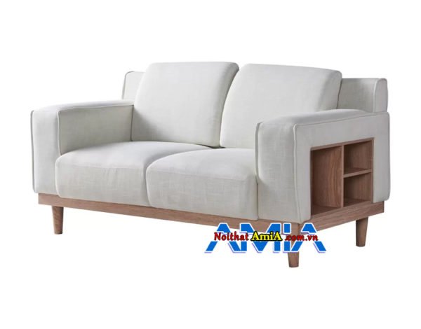 Hình ảnh ghế sofa phòng khách nhỏ hẹp có hộc trà