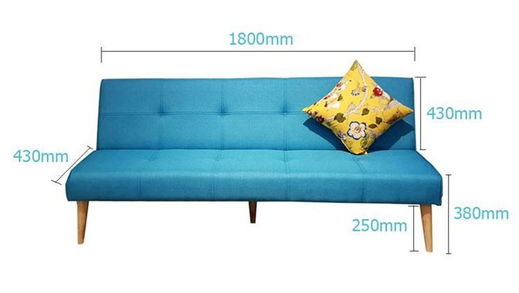 Hình ảnh kích thước ghế sofa bed nhỏ cụ thể