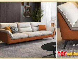 Ghế sofa văng da phối màu đẹp giá rẻ